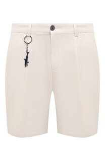 Шорты из хлопка и льна Paul&Shark