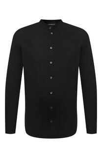 Хлопковая рубашка Emporio Armani