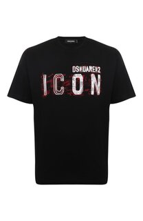 Хлопковая футболка Icon Dsquared2