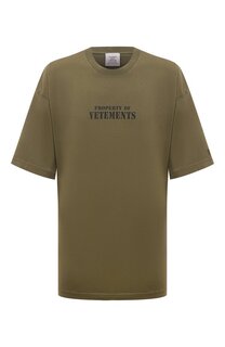 Хлопковая футболка VETEMENTS