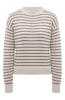 Хлопковый пуловер Brunello Cucinelli