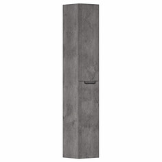 Шкафы-пеналы для ванной шкаф-пенал подвесной GRADEONIKA Пегас 300 бетон темный правый