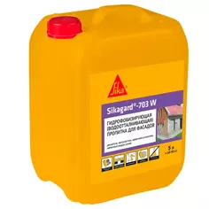 Пропитка защитная гидрофобная для фасадов зданий Sika Sikagard-703W 5 л