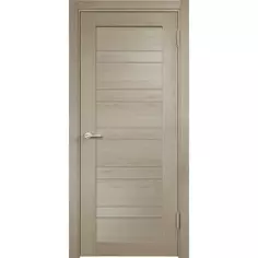 Дверь межкомнатная Страйт Финиш-бум глухая цвет дуб шеннон 60x200см Eldorf