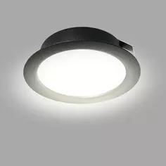 Светильник точечный светодиодный встраиваемый СК50-4М под отверстие 60 мм 1 м² белый свет цвет чёрный СВЕТКОМПЛЕКТ