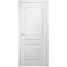 Дверь межкомнатная глухая без замка и петель в комплекте Палитра 190x55 см финиш-бумага цвет белый