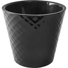 Горшок цветочный Ingreen Manhattan ø19 см v3.3 л пластик черный