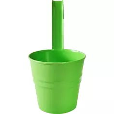 Кашпо для цветов ø20 h25 см v1.3 л пластик зеленый Без бренда