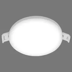 Светильник точечный светодиодный встраиваемый Apeyron 06-16 под отверстие 75 мм, 5.6 м², нейтральный белый свет, цвет белый