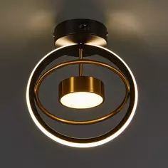 Светильник светодиодный «Lanterna» 515986 6 м² регулируемый белый свет цвет черно-золотистый Ritter