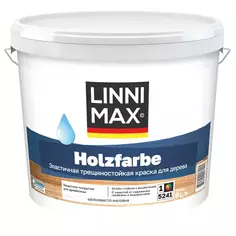 Краска фасадная Linnimax Holzfarbe цвет белый матовая база Б1 9 л Без бренда