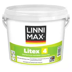 Краска интерьерная Linnimax Litex 4 цвет белый база Б1 2.5 л Без бренда