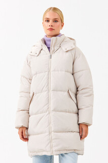 пальто женское Пуховик удлиненный на натуральном утеплителе Befree