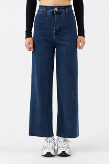 брюки джинсовые женские Джинсы широкие с обрезанными краями Befree