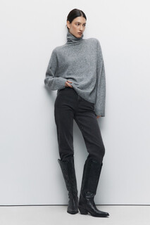 свитер женский Свитер вязаный шерстяной с высоким воротником Befree