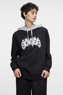 джемпер женский Толстовка oversize с капюшоном и принтом-надписью Befree