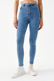 брюки джинсовые женские Джинсы skinny с высокой посадкой Befree