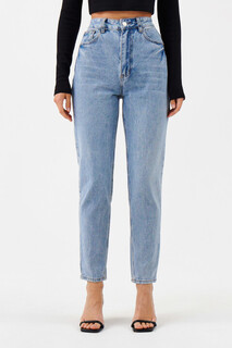 брюки джинсовые женские Джинсы mom-slim с высокой посадкой Befree