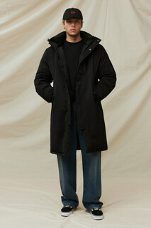 пальто мужское Пальто-пуховик стеганое утепленное с капюшоном Befree
