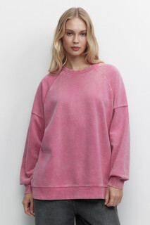 джемпер женский Свитшот oversize с вареным эффектом и начесом Befree