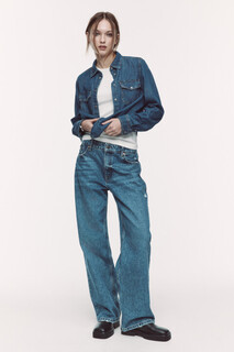 блузка джинсовая женская Рубашка джинсовая с нагрудными карманами Befree