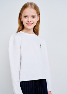 Джемпер для девочек, Белый O'stin