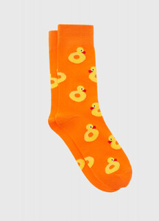 Носки с рисунком, Оранжевый O'stin