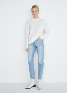 Джемпер крупной вязки, Белый O'stin