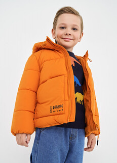 Утеплённая куртка для мальчиков, Оранжевый O'stin