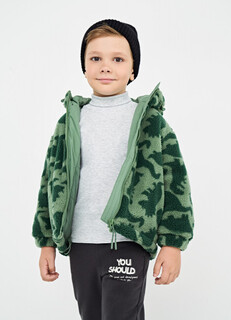 Утеплённая куртка для мальчиков, Зеленый O'stin