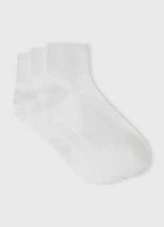 Фитнес-носки, 3 пары, Белый O'stin