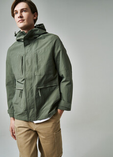 Куртка-парка с карманами, Зеленый O'stin