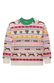 Хлопковый пуловер Kenzo