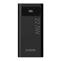 Внешний аккумулятор Digma Power Bank DGPF20A 20000mAh DGPF20A22PBK