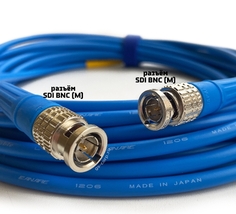 Кабели с разъемами GS-PRO 12G SDI BNC-BNC (blue) 15 метров