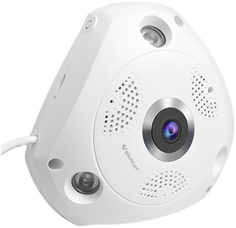 Видеокамера IP Vstarcam C8861WIP 2МП, fisheye, WiFi, c ИК-подсветкой до 10м, 1/2.4 CMOS, объектив 2.3мм, угол обзора 180°, 30к/сек при 1536х1536, ИК