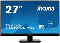 Монитор 27" Iiyama XU2792HSU-1 XU2792HSU-B1 1920x1080, 4 мс, 250 кд/м2, 1000:1, 178°/178°, IPS, VGA, HDMIx1, DisplayPort x1, USB*2