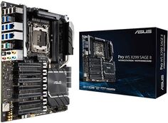 Материнская плата E-ATX ASUS PRO WS X299 SAGE II (LGA2066, X299, 8*DDR4(4266), 8*SATA 6G RAID, 2*M.2, 3*U.2, 7*PCIE, 7.1CH, 2*2.5Glan, 10*USB 3.2/USB