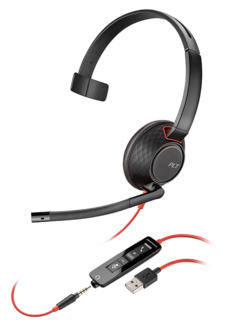 Гарнитура Plantronics BlackWire C5210-A jack 3.5/USB-A