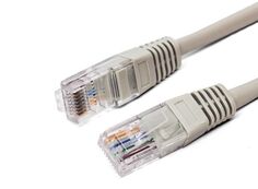 Кабель патч-корд U/UTP 5e кат. 3м Filum FL-U5-C-3M 26AWG(7x0.16 мм), чистая медь, PVC, серый