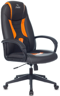 Кресло игровое Бюрократ ZOMBIE 8 ORANGE черный/оранжевый эко.кожа крестовина пластик