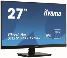 Монитор 27" Iiyama XU2792UHSU-1 XU2792UHSU-B1 3840x2160, 4 ms, 300 cd/m, 1000:1, 178°/178°, IPS, HDMI, DVI, DisplayPort, QHD USB, SPK