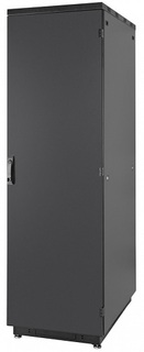 Шкаф напольный 19", 33U Eurolan 60F-33-68-30BL Racknet S3000 600 × 800, передняя дверь металлическая одностворчатая, задняя дверь металлическая одност