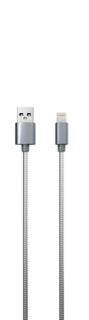 Кабель интерфейсный Red Line S7 УТ000012472 USB-Lightning для Apple, металлическая обмотка, черный