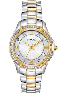 Японские наручные женские часы Bulova 98L255. Коллекция Crystal Ladies