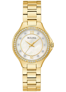 Японские наручные женские часы Bulova 98L295. Коллекция Crystal Ladies