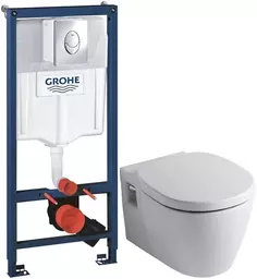 Комплект Ideal Standard Connect E803501 + E712701 + система инсталляции Grohe 38721001