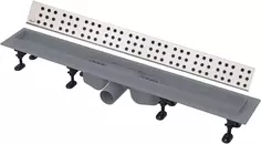 Душевой канал 844 мм глянцевый хром AlcaPlast APZ12 Cube APZ12-850 + CUBE-850L