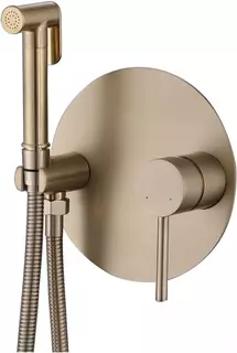 Гигиенический душ Abber Emotion AF8826G со смесителем, золотой матовый