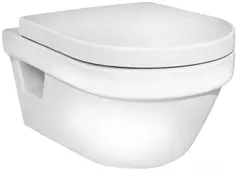 Унитаз подвесной Gustavsberg Hygienic Flush 5G84HR01 безободковый, с сиденьем микролифт, белый